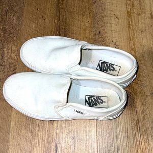 White vans classic slip one size women’s 7.5